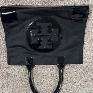 Tory Burch Black Patent Tote